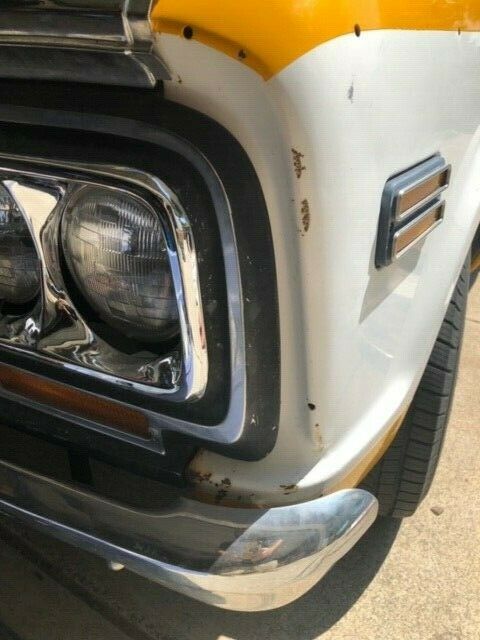 1972 yellow and white GMC C15 Standard Cab Pickup