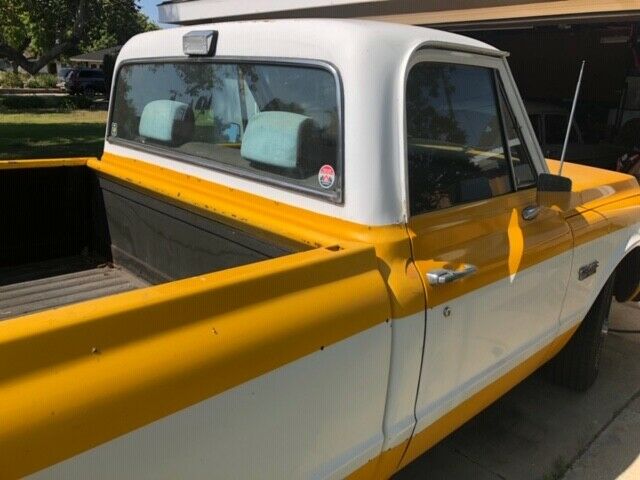 1972 yellow and white GMC C15 Standard Cab Pickup