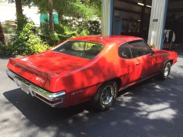 1972 Red Pontiac GTO Coupe