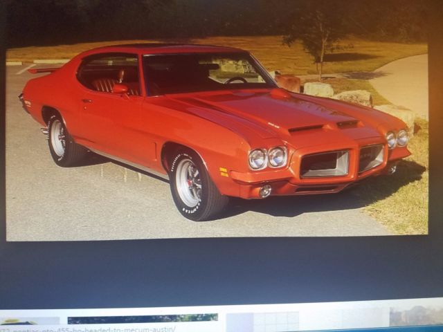 1972 Orange Pontiac GTO Coupe