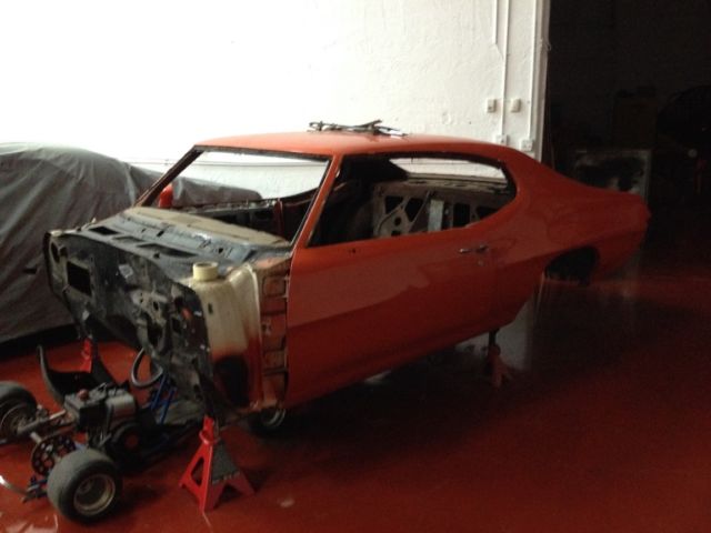 1972 Orange Pontiac GTO Coupe