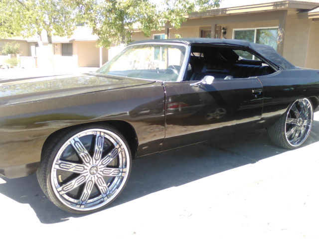 1972 custom color shift brown Chevrolet Impala 2 door convertible