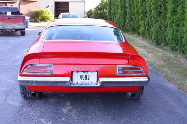 1972 Red Pontiac Firebird Coupe