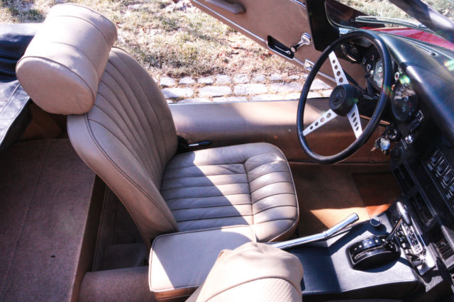 1972 Burgundy Jaguar XK Convertible