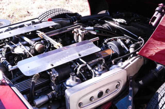 1972 Burgundy Jaguar XK Convertible