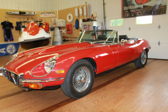 19720000 Red Jaguar E-Type Convertible