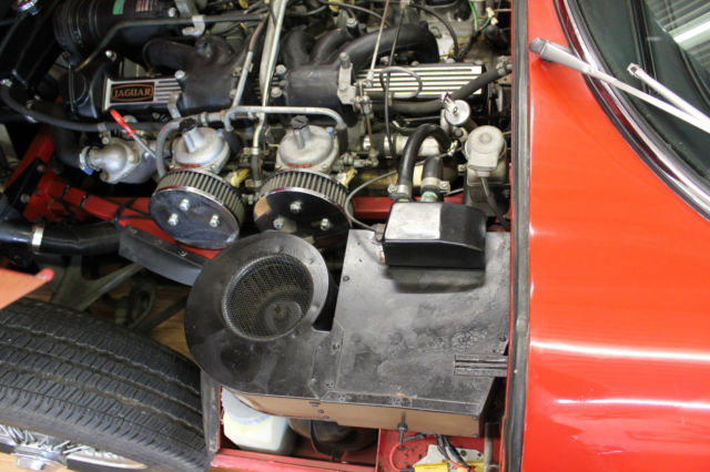 19720000 Red Jaguar E-Type Convertible