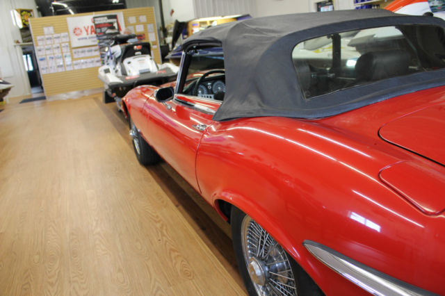 19720000 Red Jaguar E-Type Convertible