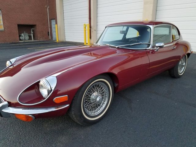 1972 Red Jaguar E-Type Coupe