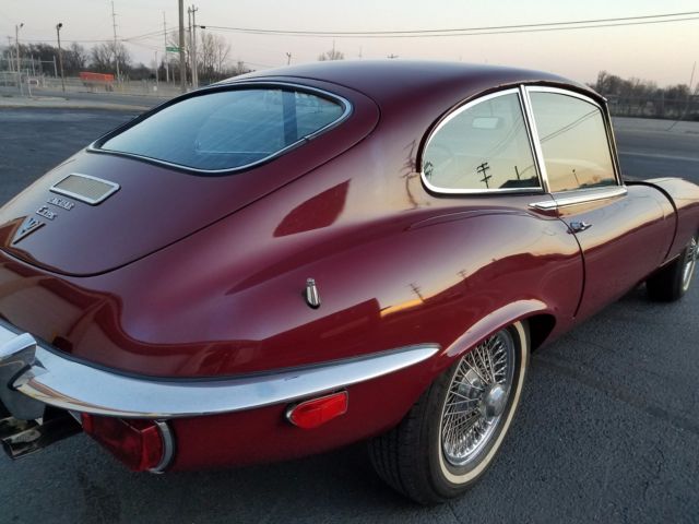 1972 Red Jaguar E-Type Coupe