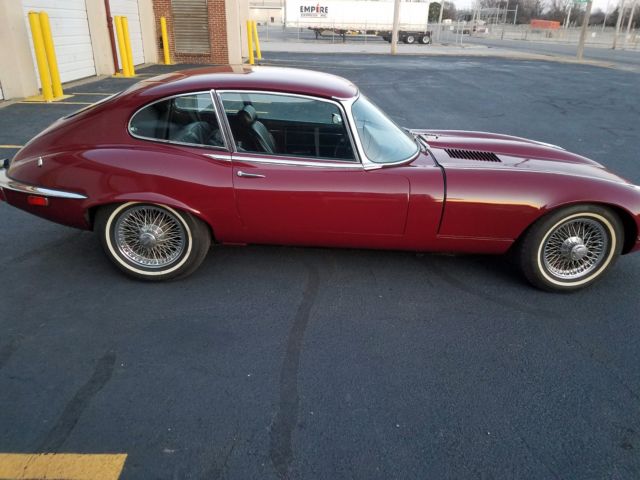 1972 Red Jaguar E-Type Coupe