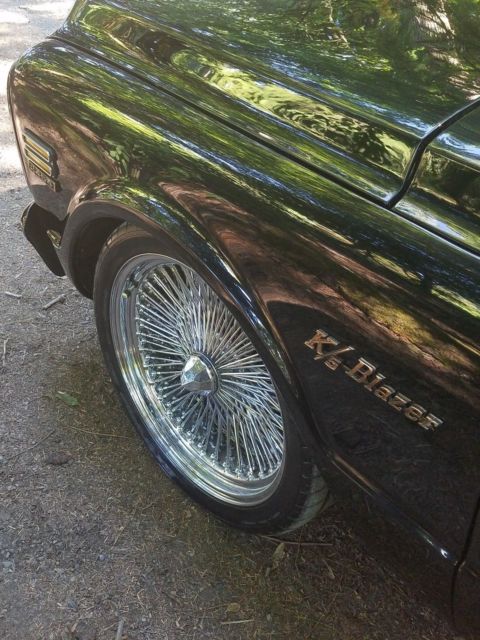 1972 Black Chevrolet Blazer Convertible