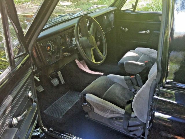 1972 Black Chevrolet Blazer Convertible