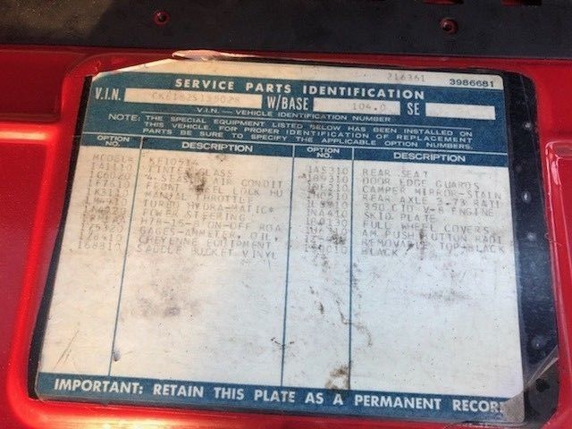 1972 Black Chevrolet Blazer SUV