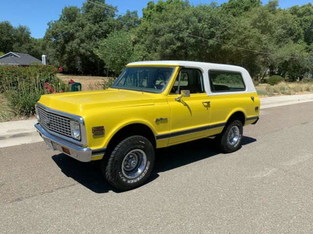 1972 Yellow Chevrolet Blazer SUV