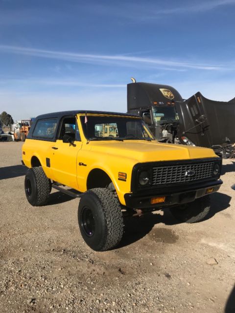 1972 Yellow Chevrolet Blazer Convertible