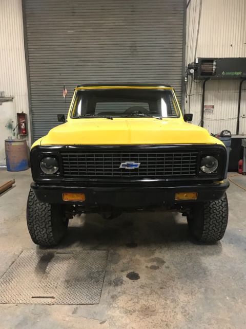 1972 Yellow Chevrolet Blazer Convertible