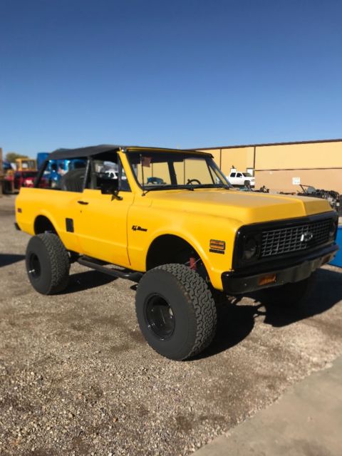 1972 Yellow Chevrolet Blazer Convertible