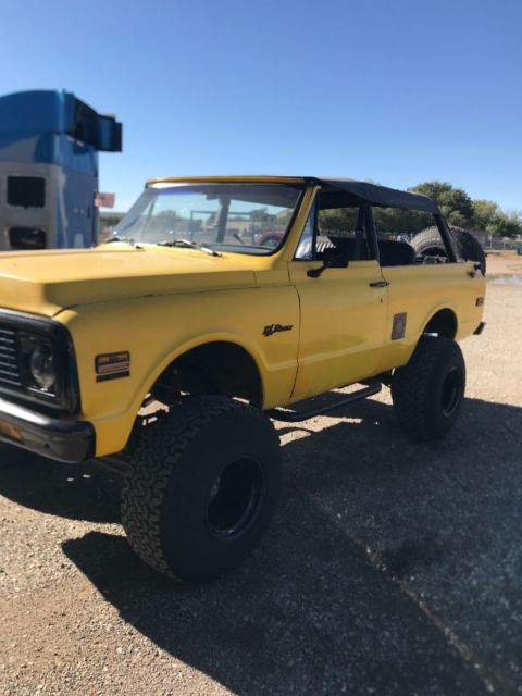 1972 Yellow Chevrolet Blazer Convertible