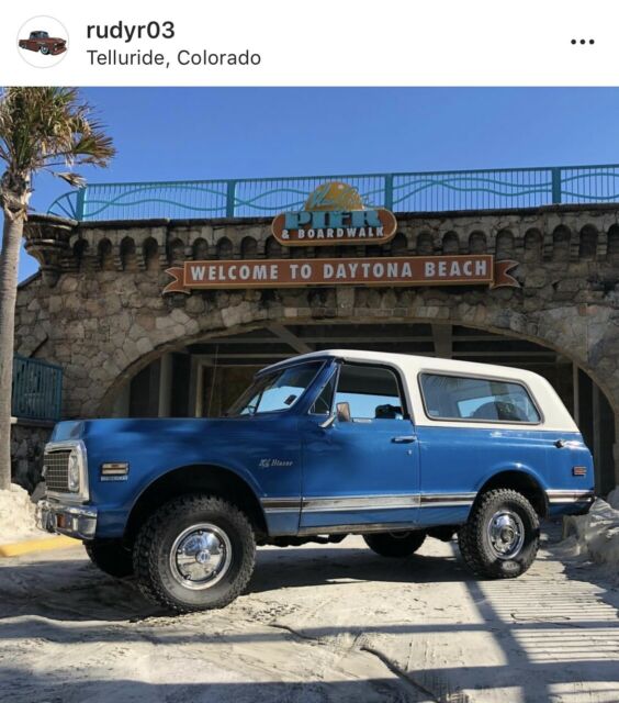 1972 Green Chevrolet Blazer Convertible