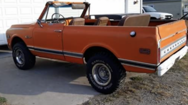 1972 Orange Chevrolet Blazer SUV