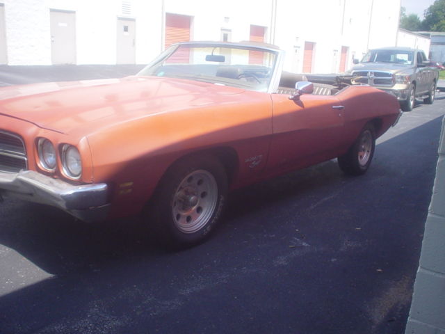 1972 Orange Pontiac Le Mans Convertible