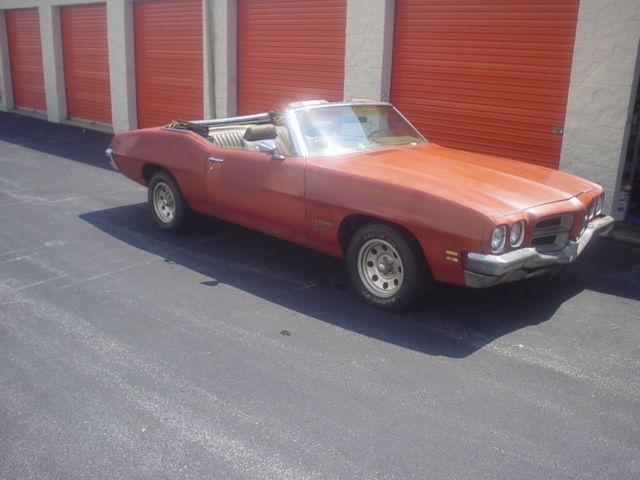 1972 Orange Pontiac Le Mans Convertible