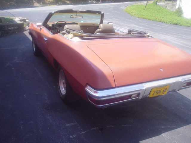 1972 Orange Pontiac Le Mans Convertible