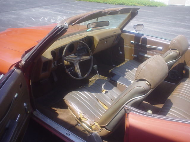 1972 Orange Pontiac Le Mans Convertible