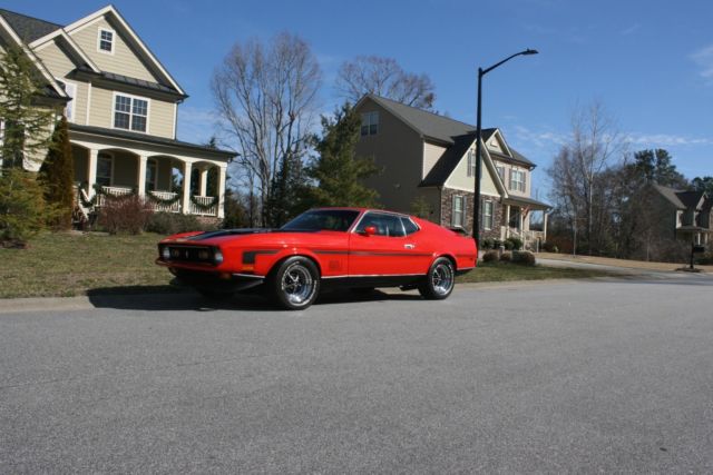 1972 Red Ford Mustang Fastback