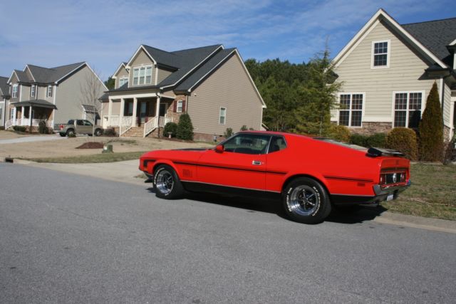 1972 Red Ford Mustang Fastback