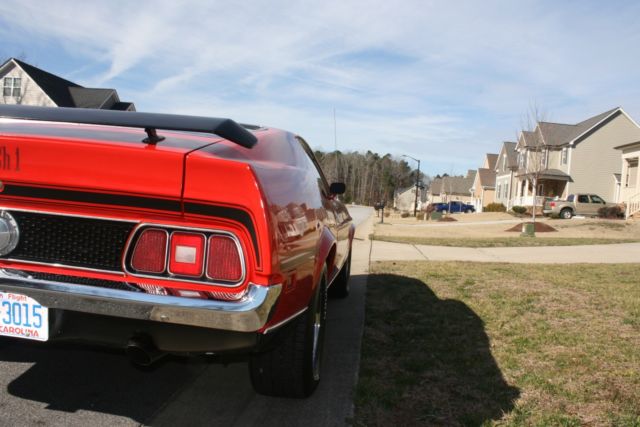 1972 Red Ford Mustang Fastback
