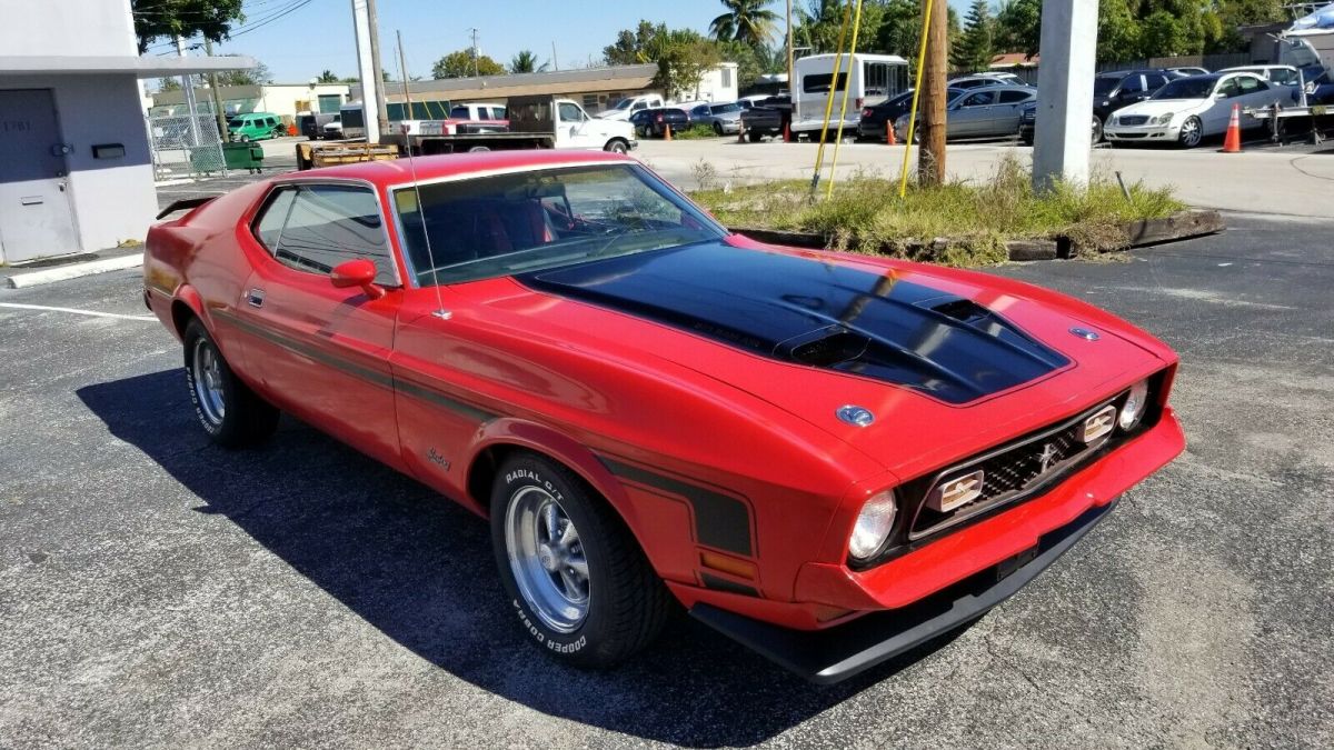 1972 Red Ford Mustang Fastback