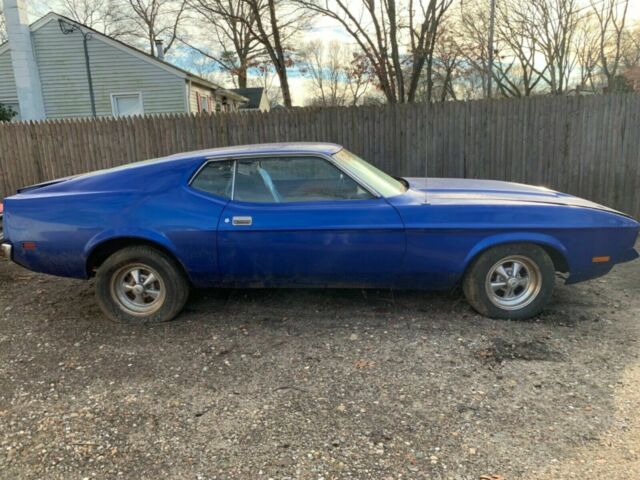 1972 Blue Ford Mustang Fastback