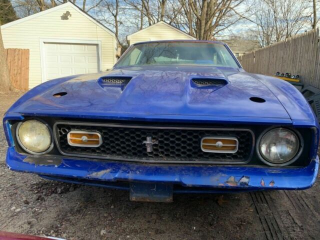 1972 Blue Ford Mustang Fastback
