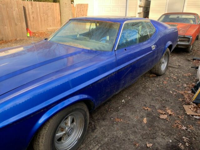 1972 Blue Ford Mustang Fastback