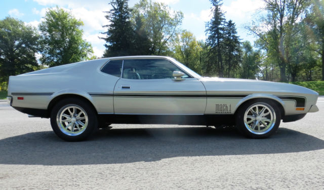 1972 Silver Ford Mustang Fastback