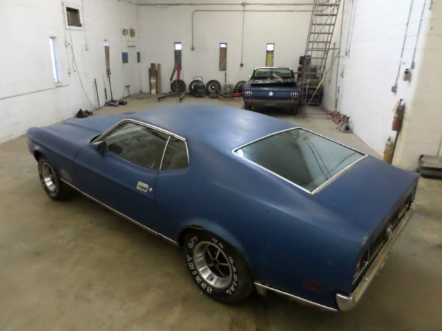 1972 Blue Ford Mustang Fastback