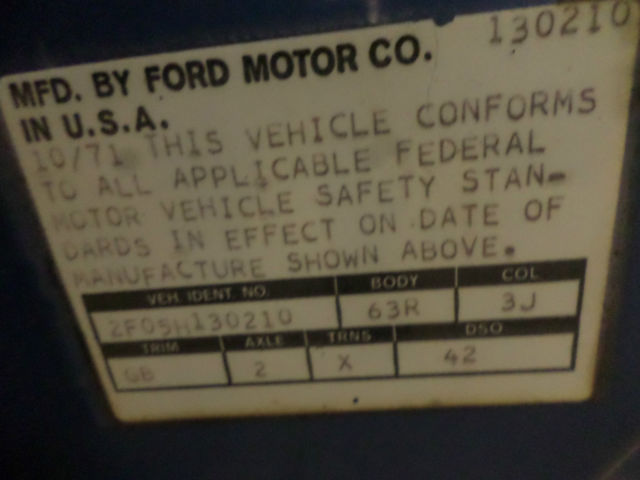 1972 Blue Ford Mustang Fastback