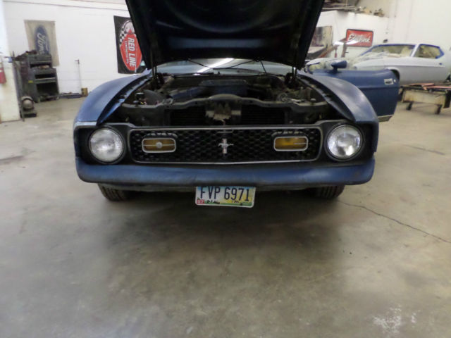 1972 Blue Ford Mustang Fastback