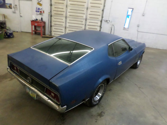 1972 Blue Ford Mustang Fastback