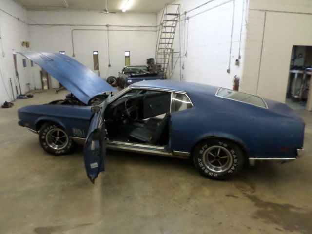 1972 Blue Ford Mustang Fastback