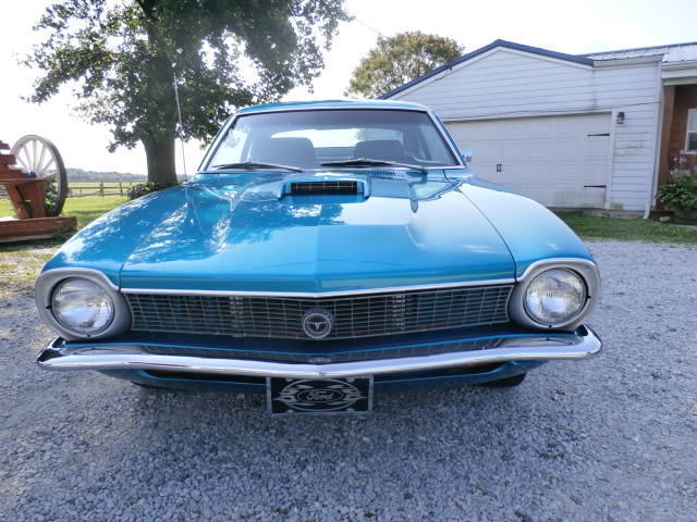 1972 Blue/green Ford Maverick Coupe