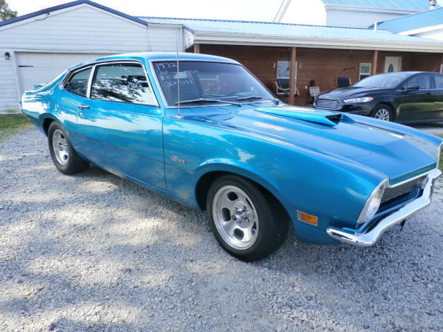 1972 Blue/green Ford Maverick Coupe