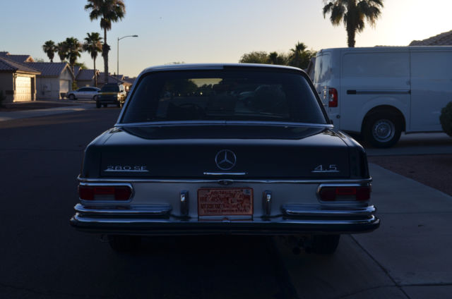 1972 Black Mercedes-Benz 200-Series Sedan