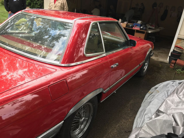 1972 Red Mercedes-Benz SL-Class Convertible