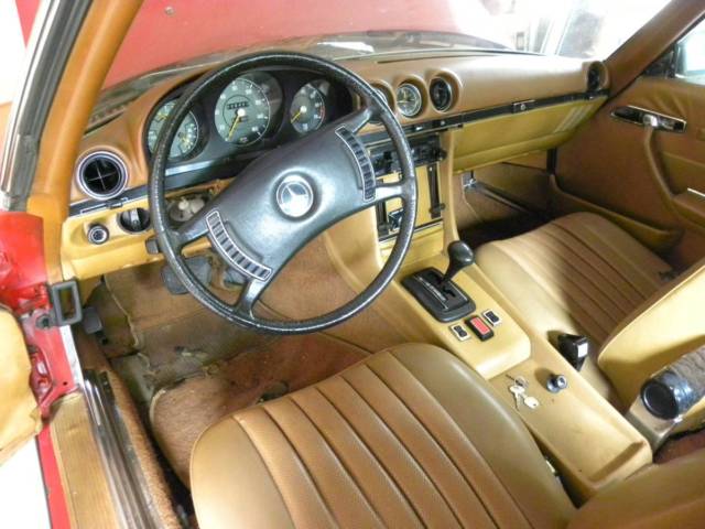 1972 Red Mercedes-Benz SL-Class Convertible