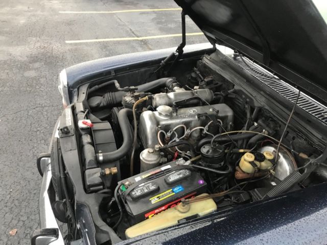 1972 Blue Mercedes-Benz 200-Series Sedan