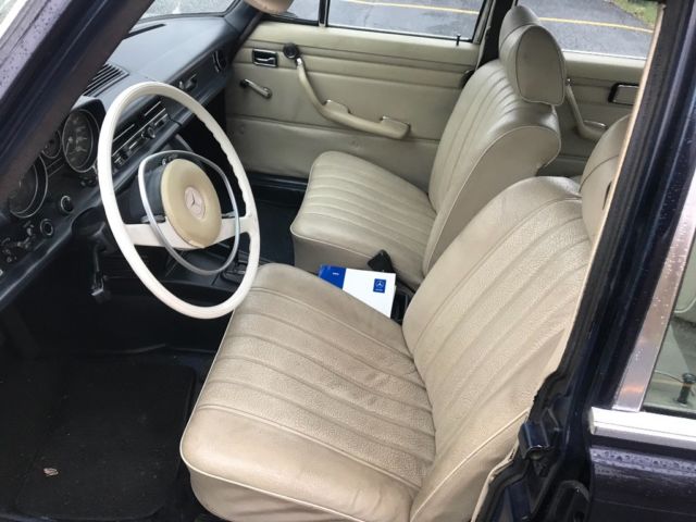 1972 Blue Mercedes-Benz 200-Series Sedan