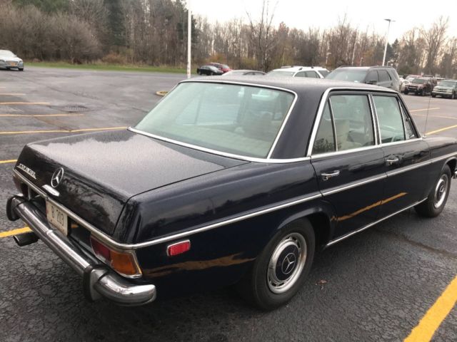 1972 Blue Mercedes-Benz 200-Series Sedan
